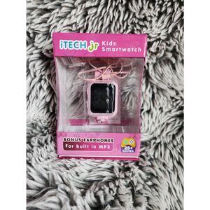 iTech Junior Girls Earbuds & Smartwatch Set - pink Unicorn Print